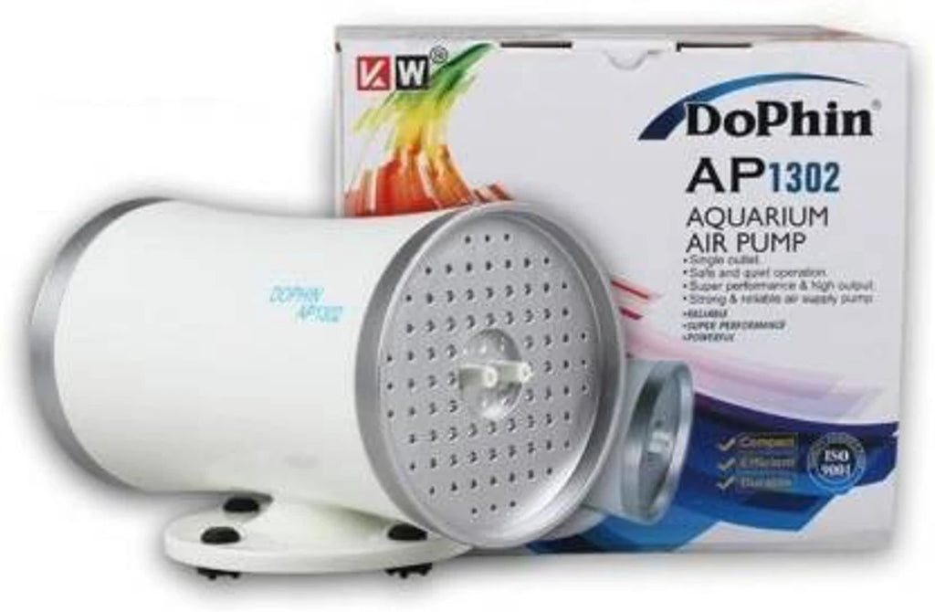 Dophin AP1302 Air Pump for Aquarium | Double Outlet | Output: 2L/min | Suitable for Fish Tank Size 120-200L