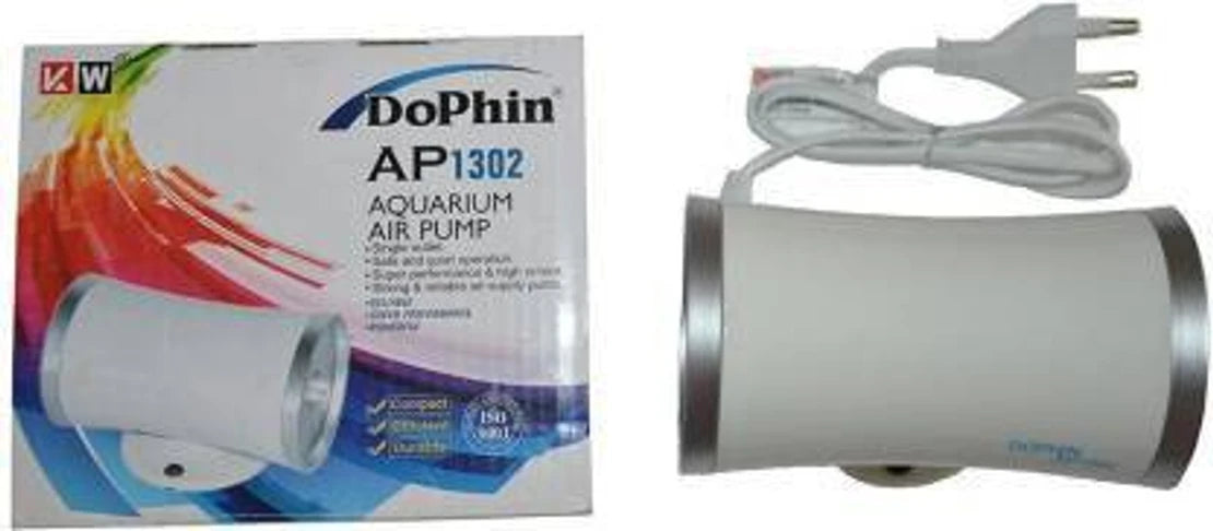 Dophin AP1302 Air Pump for Aquarium | Double Outlet | Output: 2L/min | Suitable for Fish Tank Size 120-200L