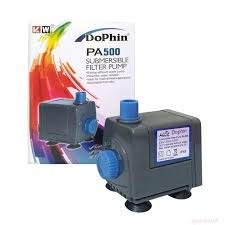 Dophin PA500 Submersible Filter Pump for Aquarium Fish Tank | Energy Efficient | Ideal for Marine/Fresh Water Fish Tank | Output: 420/380L/H | Suitable for Tank Size 80L