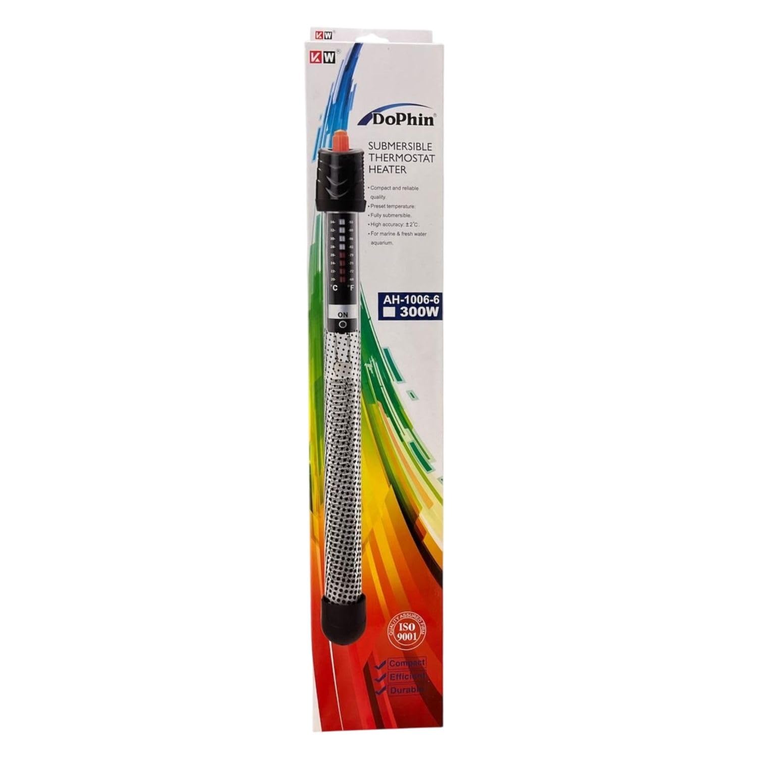 Dophin AH-1006 300W Submersible Thermostat Heater for Aquarium Fish