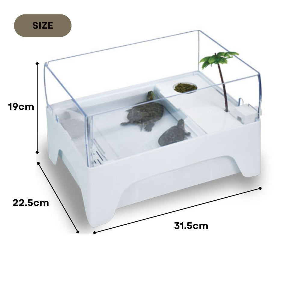 Dophin TT 360 Adult Turtle Tank | High Fence to Avoid Escaping | Basking Platform