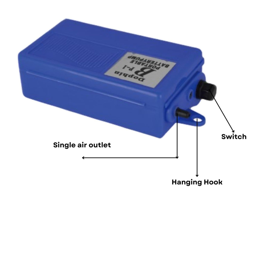 DOPH047 Dophin BP1 Portable Battery Pump for Aquarium Fish Tank