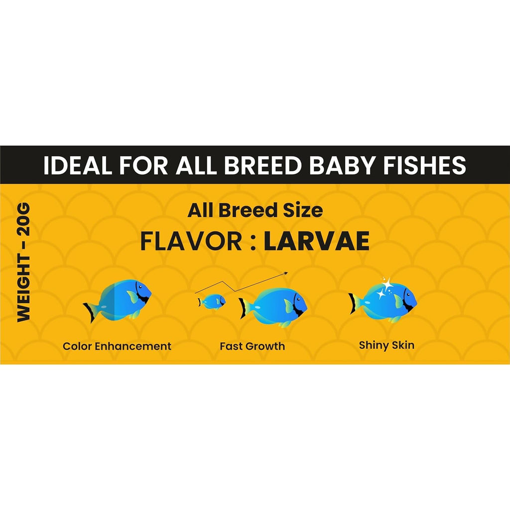 KEETUP Bloom Bites (20 Gram) for Baby Fish | Premium Fish Food Flakes | High Protein, Nutrient Rich for Freshwater & Tropical Aquariums (Pack of 2)