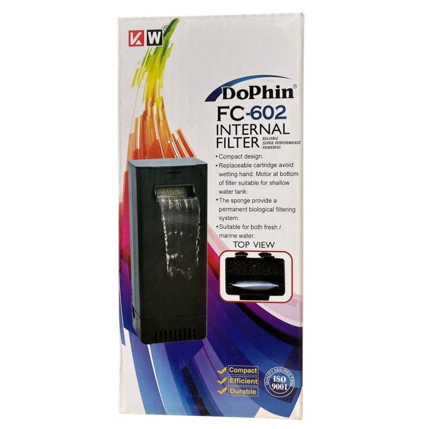 DOPH048 Dophin FC-602 Internal Filter Box for Aquarium Fish Tank
