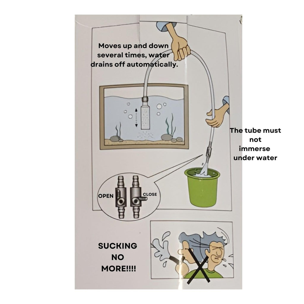 Dophin MC-120 Gravel Cleaner for Aquarium Fish Tank | Unique Design with Tap Control Siphon | Suitable for Various Size Aquariums | No Electricity Power Required