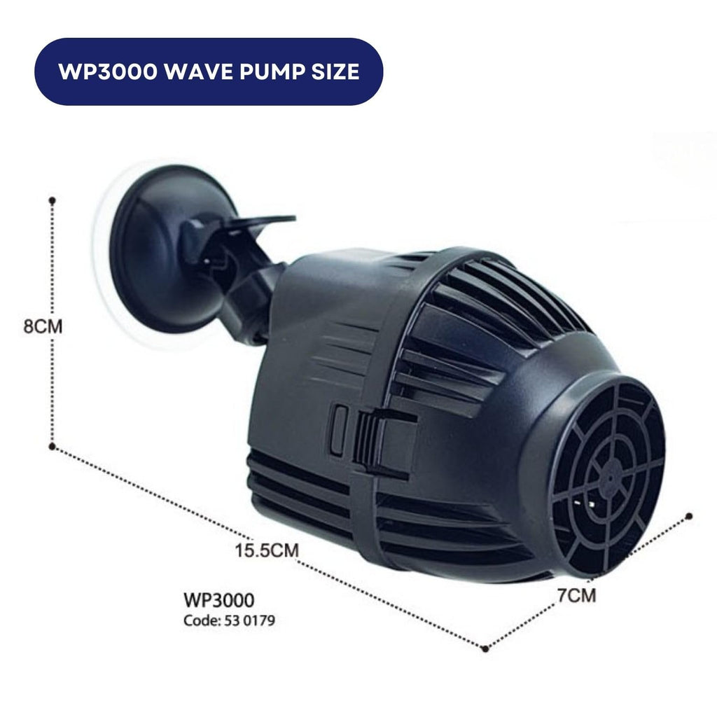 Dophin WP3000 Wave Pump for Aquarium Fish Tank | Output: 5000L/H | Suitable for Tank Size 190-380L