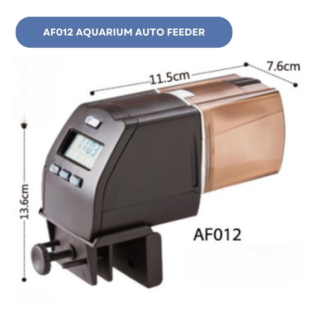 Dophin AF012 LCD Aquarium Auto Feeder | Electric Control and Clear LCD Screen | Suitable for Food Pellets and Flakes