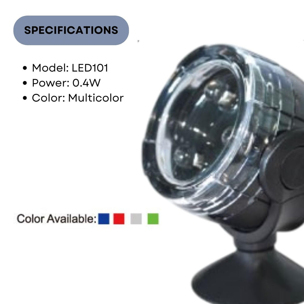Dophin LED101 Aqua Submersible LED Spotlight for Aquarium Fish Tank | Energy Efficient | 180 Degree Rotation