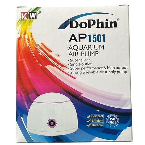 Dophin AP1501 Air Pump for Aquarium | Single Outlet | Output: 1.6L/min | Suitable for Fish Tank Size 40-80L