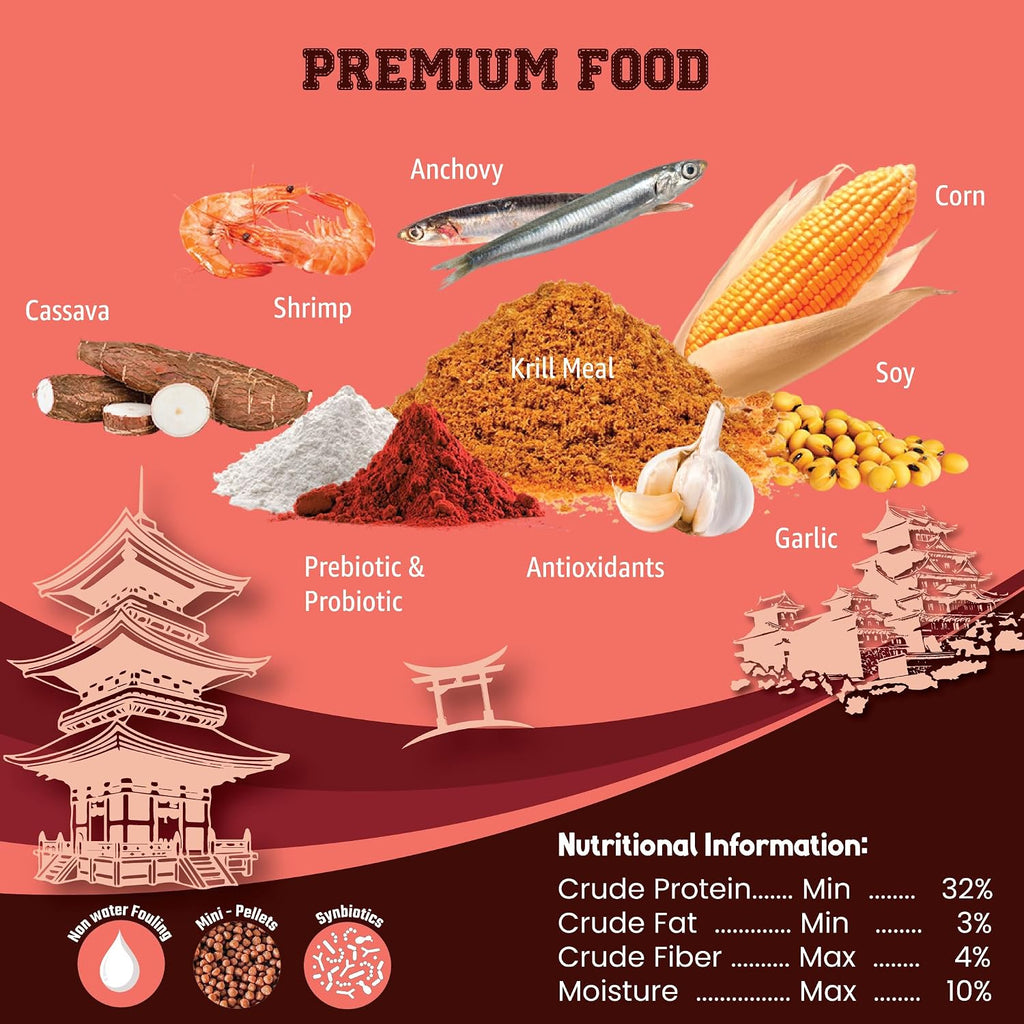 Taiyo 32 Herbal Based All Aquarium Fish Food, Floating Mini Pellets, 100g | Premium Nutritious Fish Feed for Goldfish, Guppy, Molly, Tetra & Tropical...