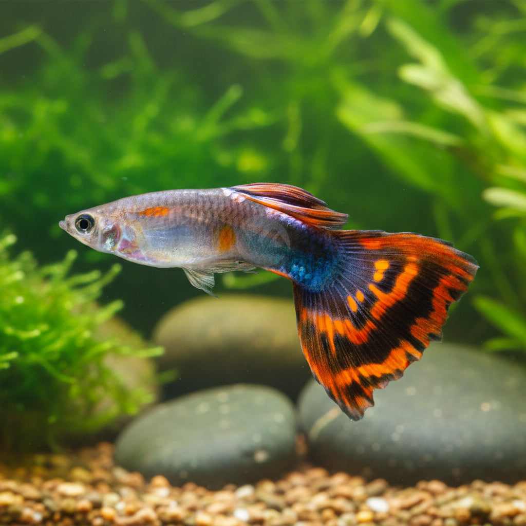 Red Mosaic Guppy