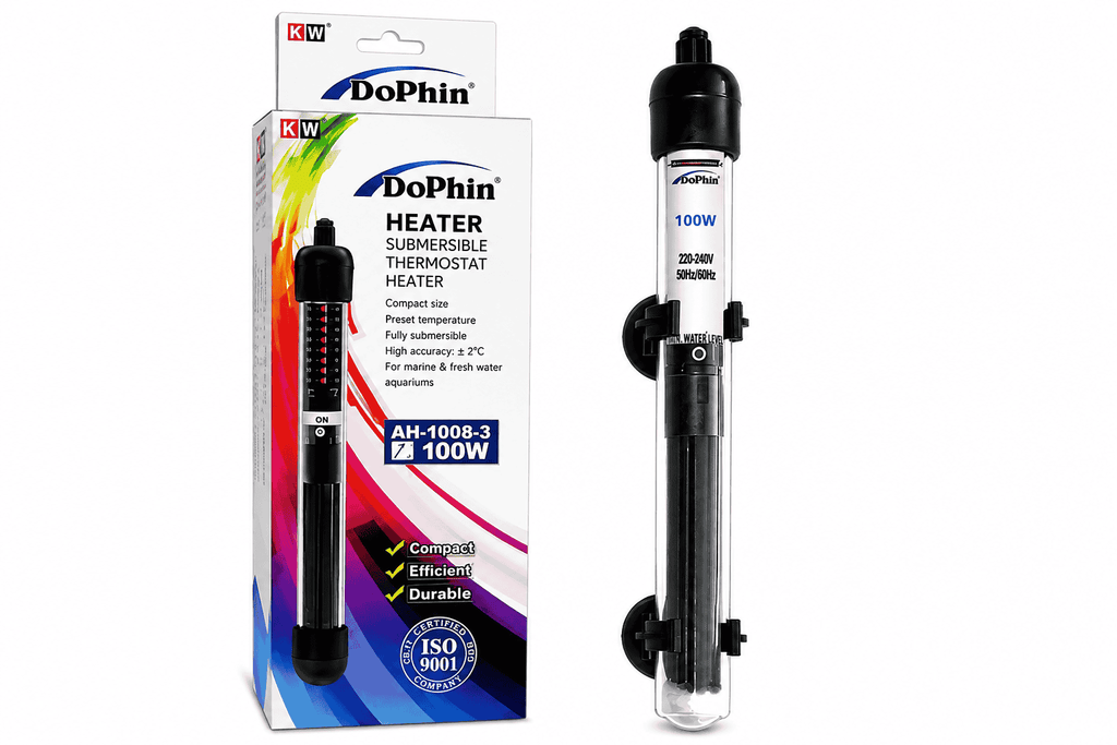 Dophin AH-1006 300W Submersible Thermostat Heater for Aquarium Fish Tank | Preset Temperature | Fully Submersible | Suitable for Tank Size 300L