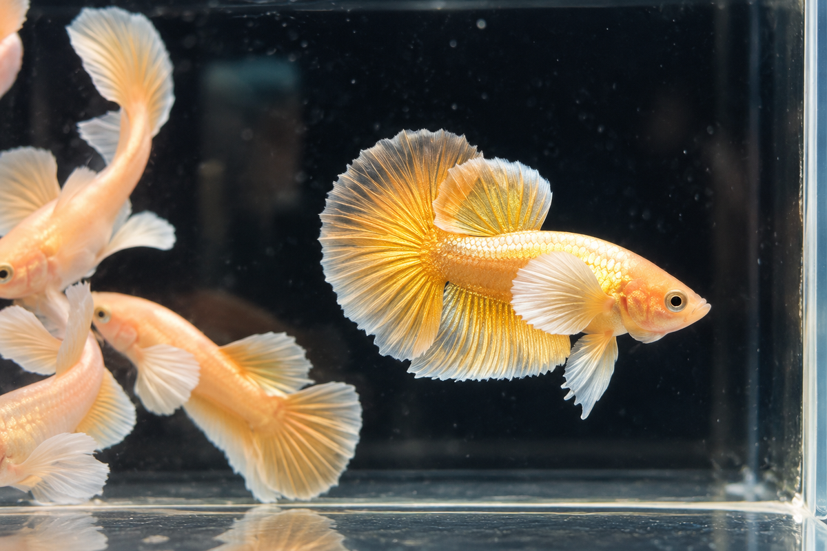 Golden Dumbo hmpk Betta (Premium Quality AAA Grade Pair)