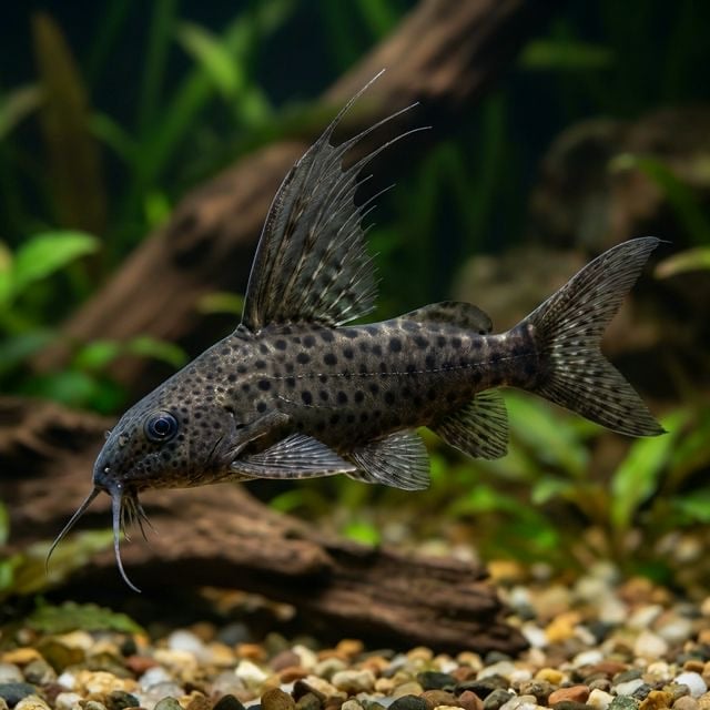 Feather fin cat fish