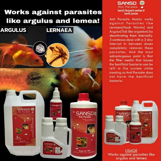 Anti Parasite Medicine (30ML/ 100ML/ 1LT) (Sanso)